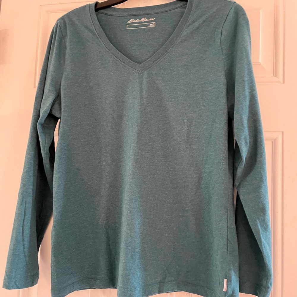 Turquoise Eddie Bauer Large Women’s Long Sleeve Tee